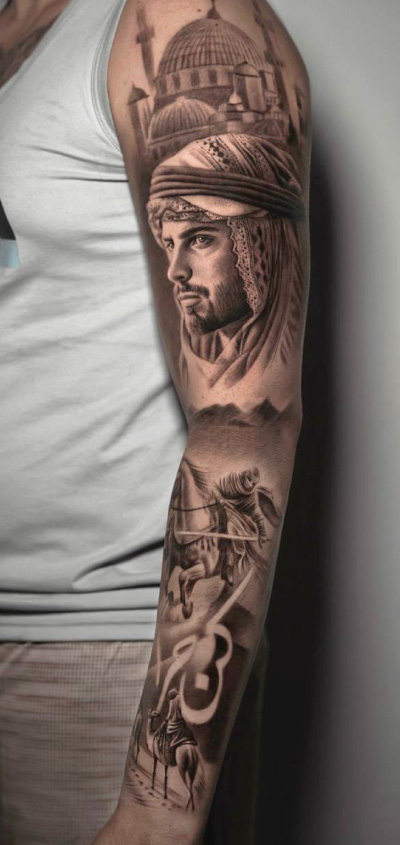 davinci-full-sleeve-tattoo-1