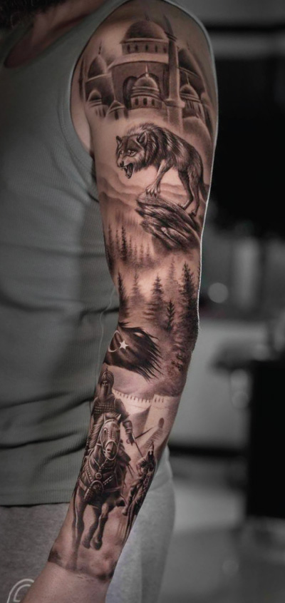 davinci-full-sleeve-tattoo-4