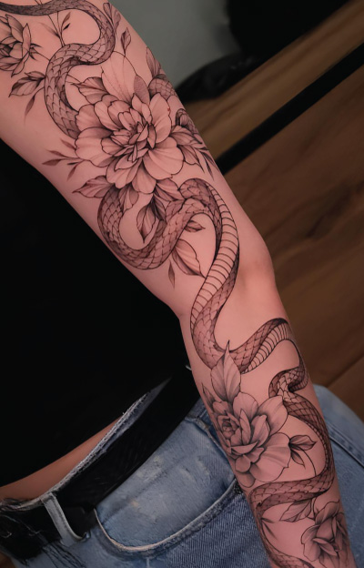 davinci--flowers-tattoo-1